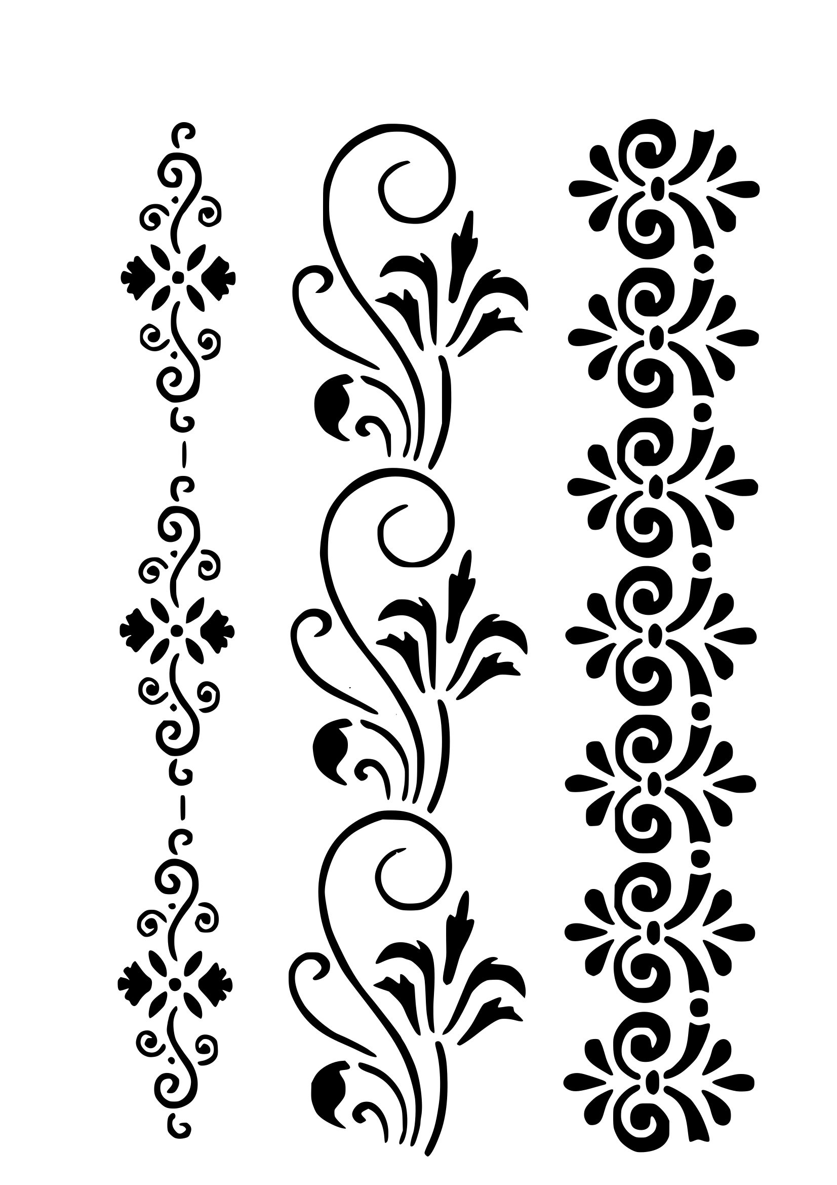 šablóna na maľovanie bordúry ornamenty
