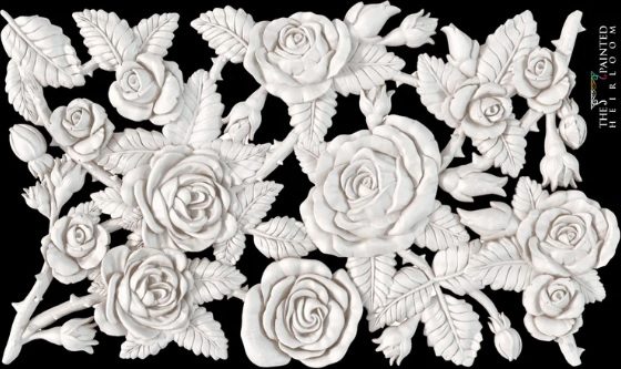 silikonova forma na výrobu ornamentov a výliskov ruže