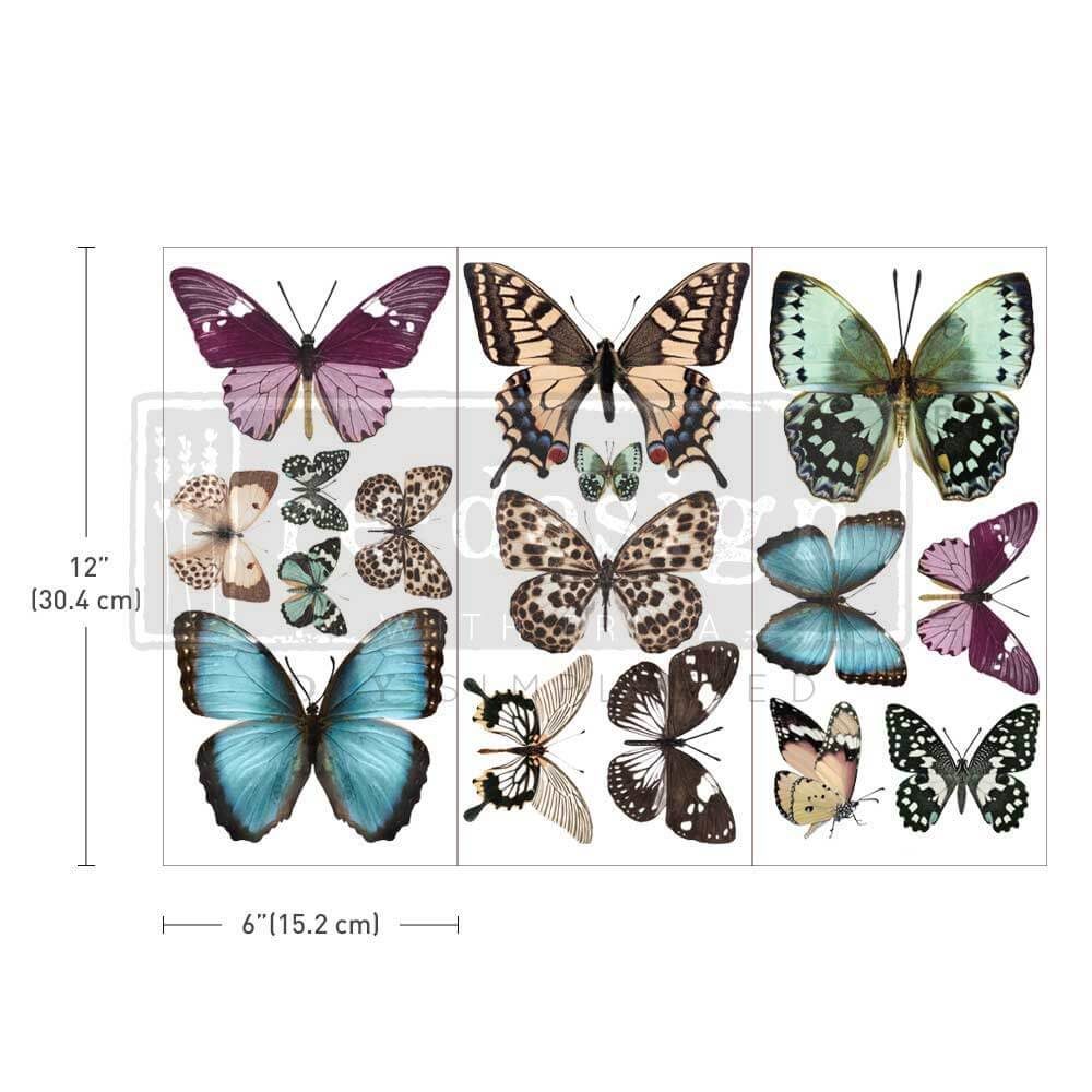 transferovy obrazok na nabytok s motívom motýľov