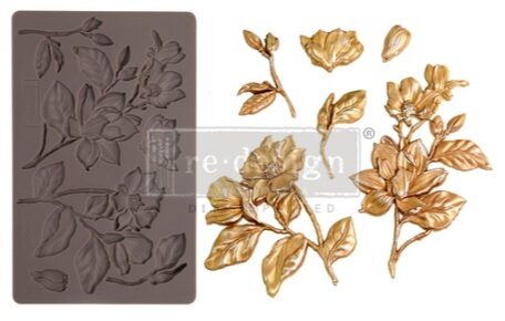 silikonova forma na výrobu ornamentov a výliskov magnolia