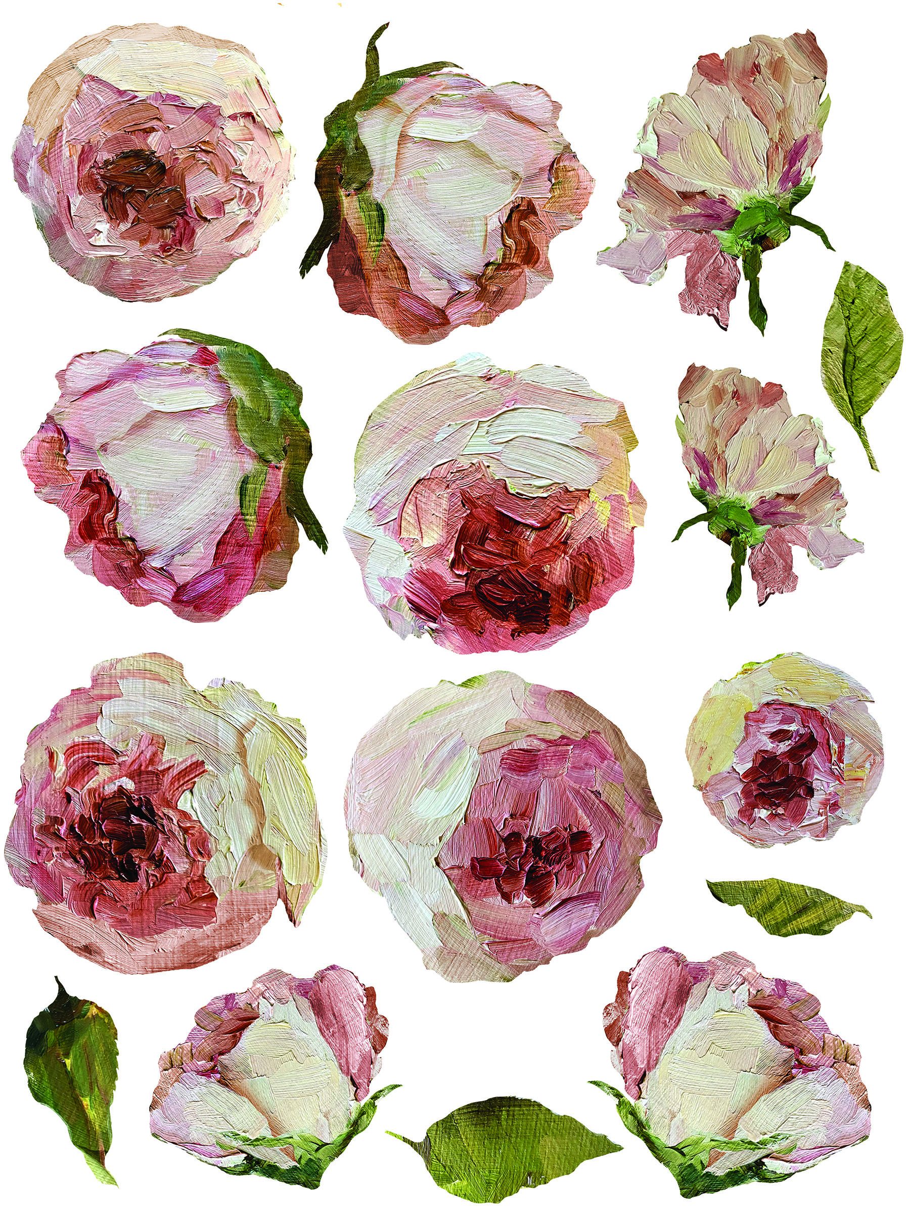 IOD Transfer Painterly Floral