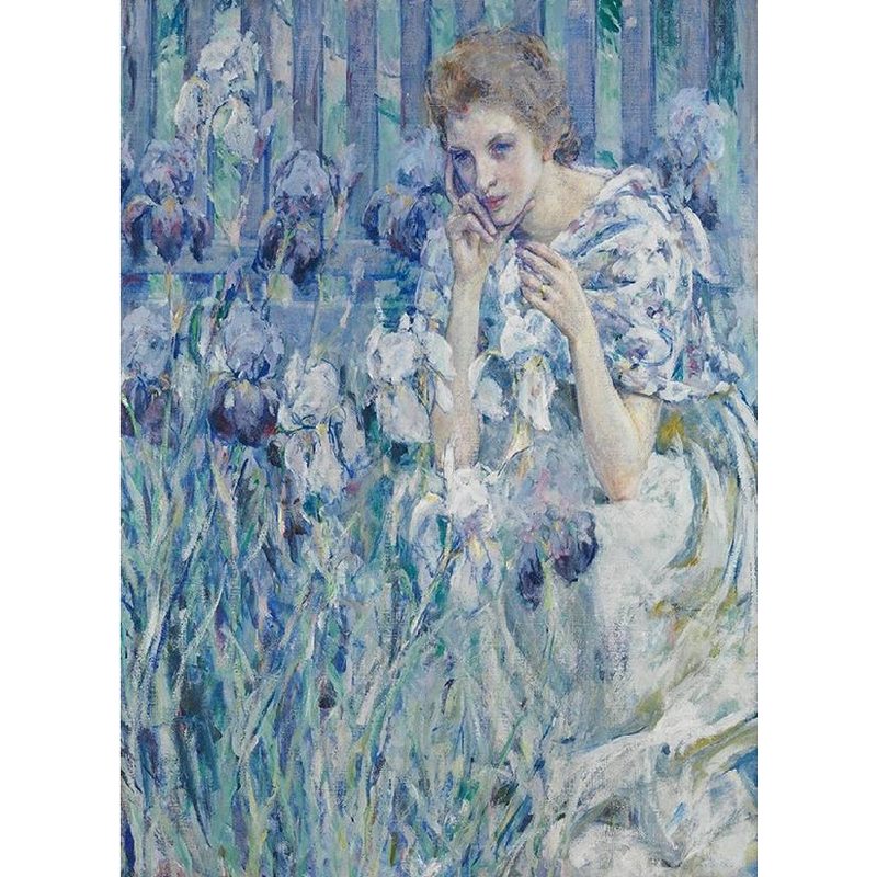 Woman With Irises