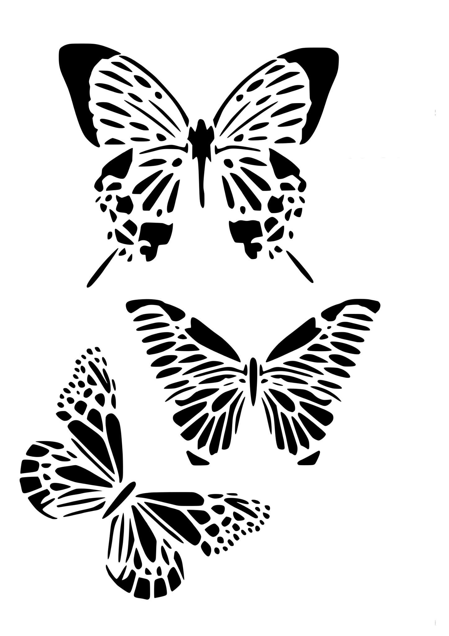 šablóna motýliková