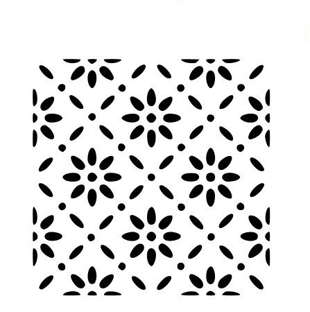 šablóna moderná geometrická opakovaný vzor s kvetinami