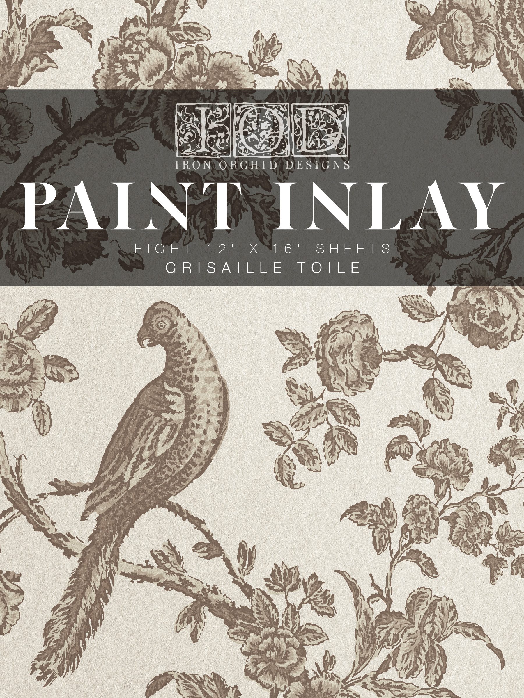 transferový papier paint inlay na dekorovanie nábytu so vzorom vtákov