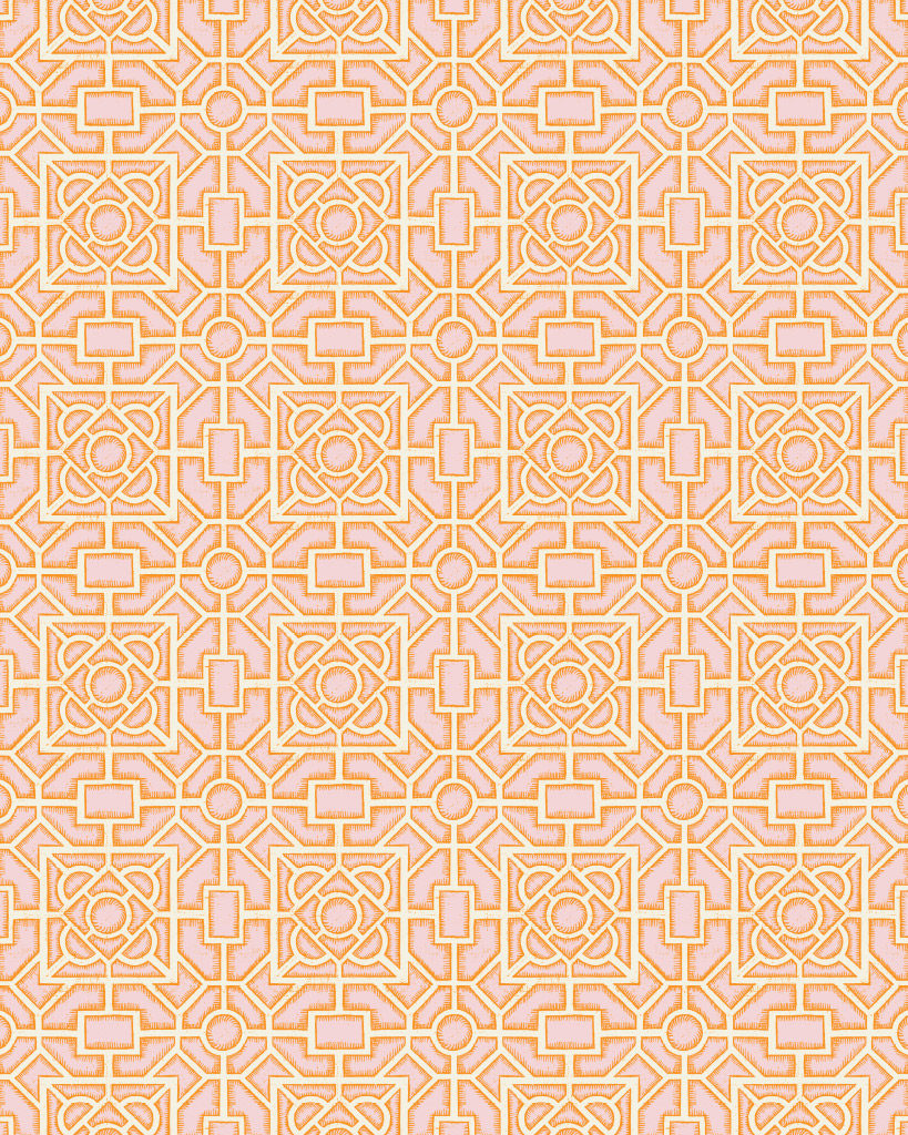 dekupážový papier s marockým obkladačkovým motívom