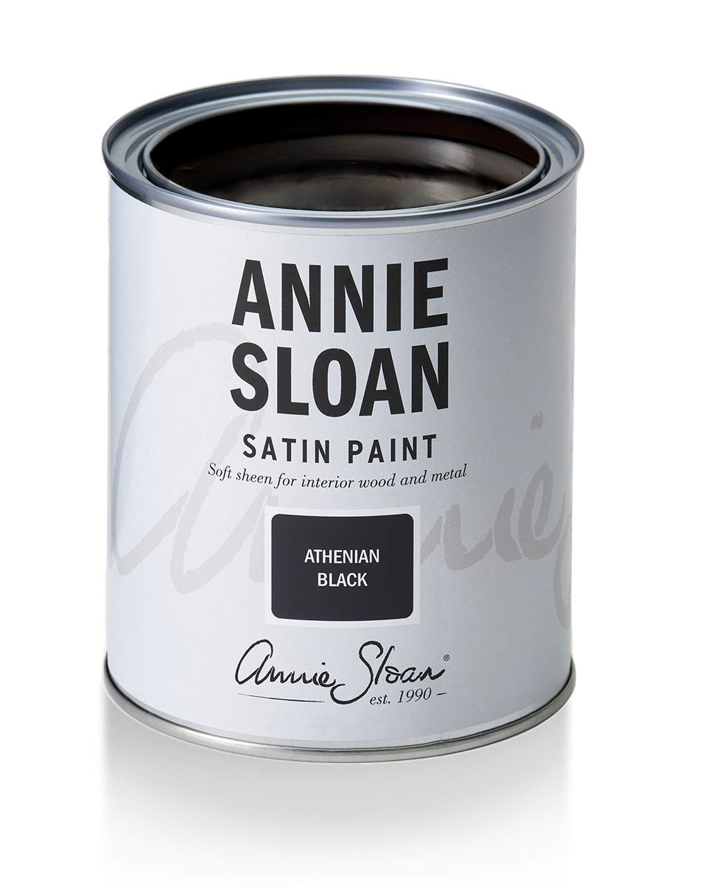 minerálna akrylová farba na nábytok čierna thenian black satin paint annie sloan