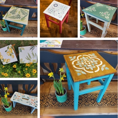 Workshop - maľovaný stolček