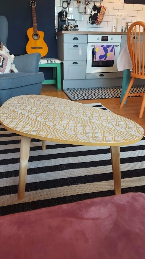 recyklovaný stolček z IKEA
