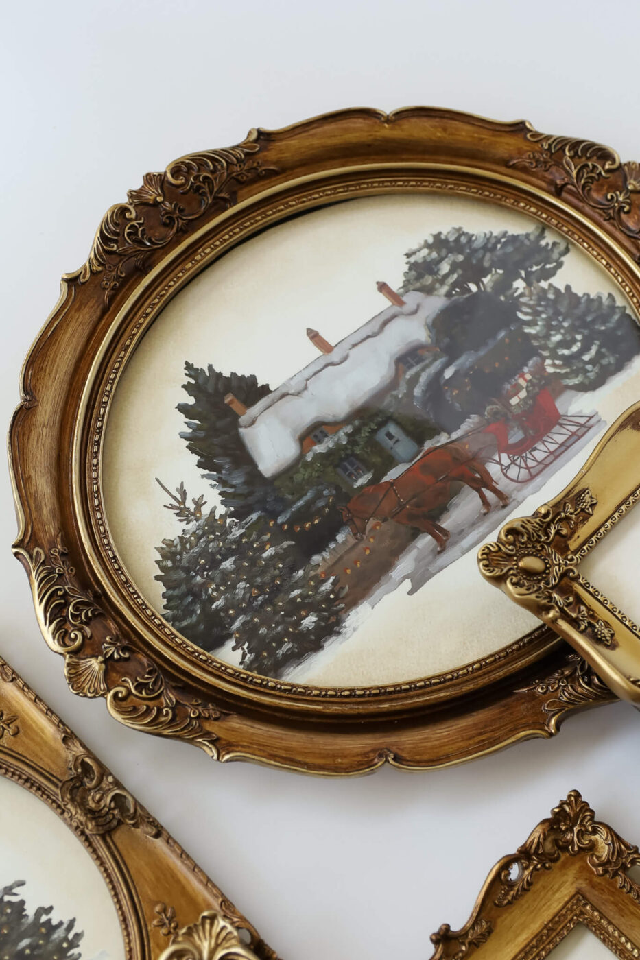 A Cotswold Christmas vianocny transfer na nabytok alebo doplnky diy tvorenie vianocne