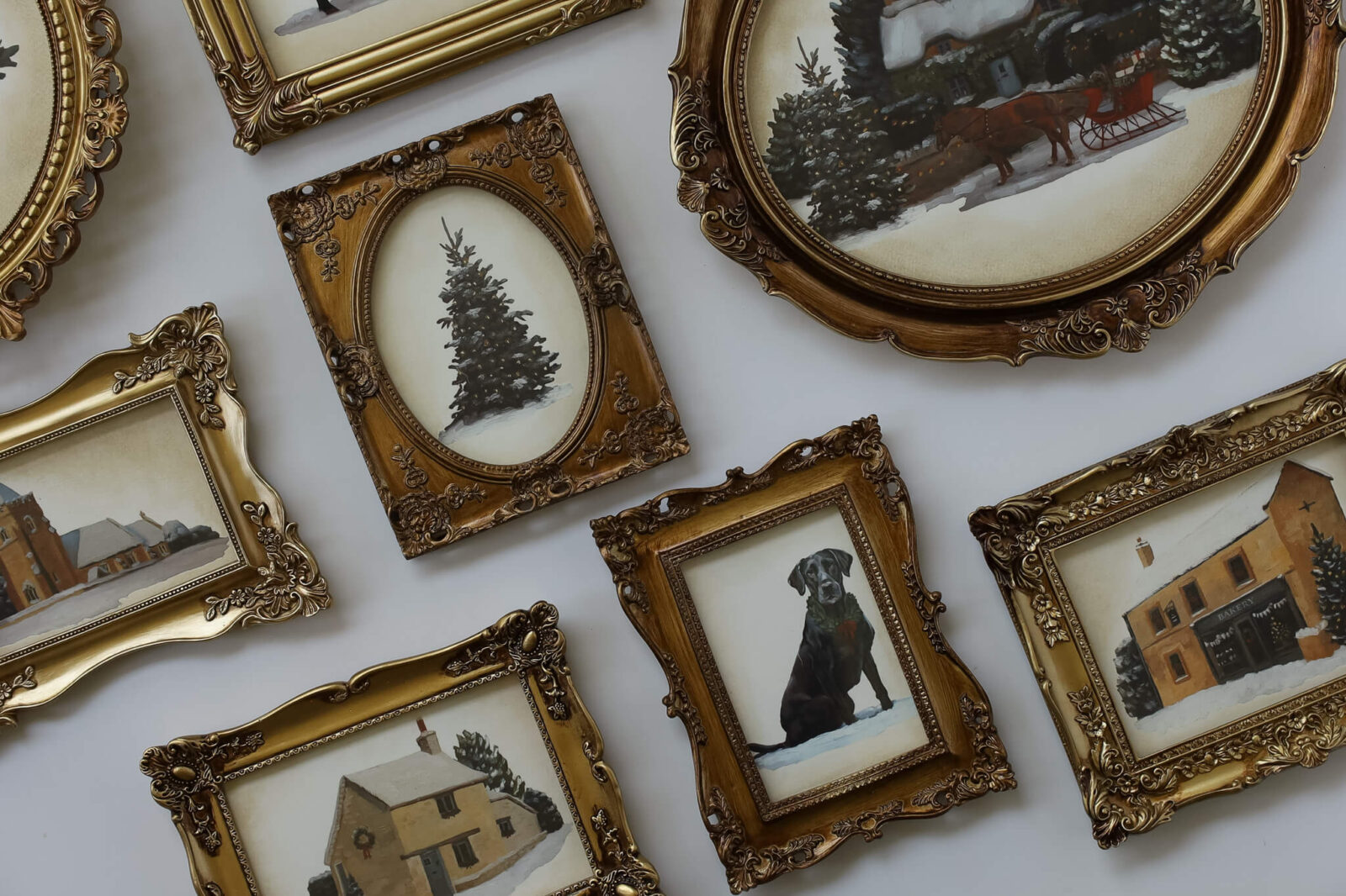 A Cotswold Christmas vianocny transfer na nabytok alebo doplnky diy tvorenie vianocne