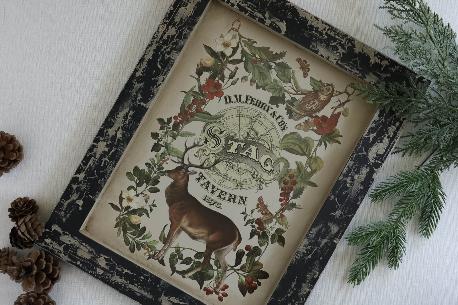 Stag Tavern vianocny transfer na nabytok a doplnky